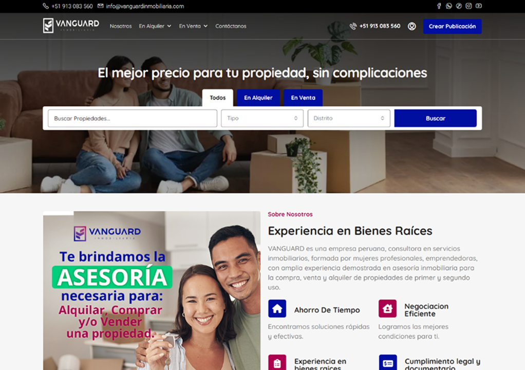 Cliente VANGUARD INMOVILIARIA Cliente VANGUARD INMOVILIARIA